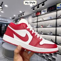 Giày 𝐉𝐨𝐫𝐝𝐚𝐧 Đỏ Trắng 𝐜ổ 𝐭𝐡ấ𝐩 Nam Nữ, Giày Sneaker JD1 Đỏ Trắng Cổ Thấp Thời Trang Cao Cấp Hottrend 2022.bibi sneaker