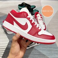 Giày 𝐉𝐨𝐫𝐝𝐚𝐧 Đỏ Trắng 𝐜ổ 𝐭𝐡ấ𝐩 Nam Nữ, Giày Sneaker JD1 Đỏ Trắng Cổ Thấp Thời Trang Cao Cấp Hottrend 2022.bibi sneaker