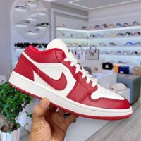 Giày 𝐉𝐨𝐫𝐝𝐚𝐧 Đỏ Trắng 𝐜ổ 𝐭𝐡ấ𝐩 Nam Nữ, Giày Sneaker JD1 Đỏ Trắng Cổ Thấp Thời Trang Cao Cấp Hottrend 2022.bibi sneaker