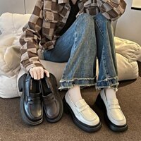 Giày đốc -Giày oxford nâng đế 7cm -Giày nữ xuka-Giày mũi vuông dễ phối đồ MSP DX58 MIMI (LÙI 1 SIZE) GH