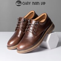 Giày Đốc Nam Kiểu Hàn Quốc Đẹp Cao Cấp GIAYNAMVIP Giày Nam Cổ Thấp Da Bò Thật Chất Chơi GVN07