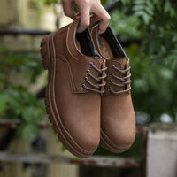 Giày Đốc Ngắn Cổ - Da Nappa - Đế Cao Su Nguyên Khối - BS027N