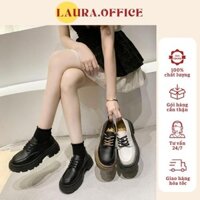 Giày đốc nữ , Giày oxford  phong cách chất liệu da PU siêu xinh siêu bền MS 818 GH(LÙI 1 SIZE)