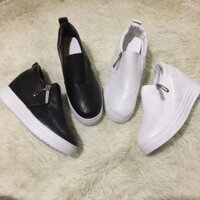 Giầy độn đế 5p kéo khoá cạnh