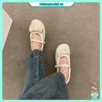 Giày Đơn Đế Mềm Giày Đậu Hà Lan Mùa Đông Thu Đông Mặc Ngoài Học Sinh