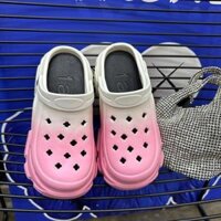 Giày đục lỗ đế dày dành cho nữ, dép đi biển chống trượt mới tăng chiều cao mũi EVA để mặc bên ngoài