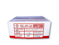 Giấy đục lỗ, giấy in vi tính liên tục 3 liên khổ A4 (trắng, hồng, xanh)