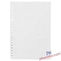 Giấy đục lỗ, ruột sổ còng A5 145x210mm 20 lỗ 50 tờ