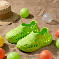 giày đúc nguyên khối cao su cho bé CHeerful Mario Xăng đan Nhựa Đục Lỗ Mềm Mại Thời Trang Cho dép Dừa Bé Trai