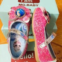 Giầy elsa 3 màu xanh hồng vàng