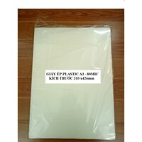 Giấy ép Plastic Khổ A3 (310x426mm) 45mic-80mic ( 100 tờ / tập )