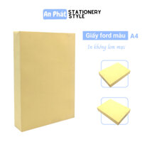 Giấy ford màu 80gsm A4 - màu vàng