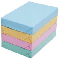 Giấy Ford màu A4-INDO-80gsm (Đủ 500 tờ)