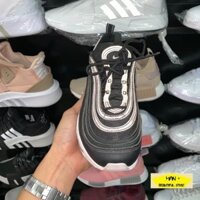 Giày (FULL BOX) giày AIR MAX 97 đen đế trắng <