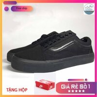 Giày  Full Đen cho nam và nữ thời trang giá rẻ tặng kèm hộp / vietmax86 Sneaker