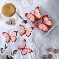 Giấy Gạo Nếp Bướm Rau Lạnh Trang Trí Món Ăn Sắp Xếp Bánh Ăn Được Nướng Trang Trí Cocktail Kính Trang Trí Trang Trí Trang Trí 3-31-11