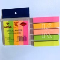 Giấy Ghi Chú, Giấy Note Nhiều Màu Dạ Quang Gstar GS 36, Xấp 100 Tờ Tiêu Chuẩn USA
