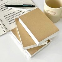 Giấy ghi chú note giấy trơn bìa kraft NO32, tập sổ tay giấy take note phong cách Nhật Bản