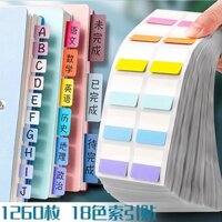 Giấy ghi chú trong suốt, nhãn dán giấy ghi chú, ghi chú tiện lợi cho sinh viên, chỉ dẫn phân loại, dấu trang