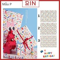 Giấy gói quà  giấy quà tặng giấy bao tập cao cấp  - Mẫu P - Màu 03