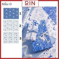 Giấy gói quà  giấy quà tặng giấy bao tập cao cấp  - Mẫu O - Màu 03