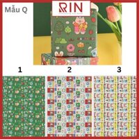 Giấy gói quà  giấy quà tặng giấy bao tập cao cấp  - Mẫu Q - Màu 03