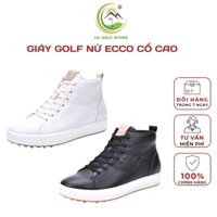 Giày golf Ecco nữ Giày thể thao nữ dây buộc Giày cổ cao da bò chống trơn trượt -HC GOLF