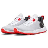 Giày golf trẻ em Fusion Crush Sport JR - Puma White / Dark Coal 37989102 | PUMA