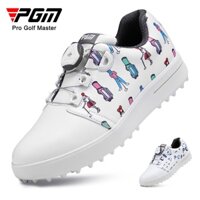 Giày golf trẻ em PGM XZ241 họa tiết bắt mắt chống thấm nước khóa nút vặn tự động