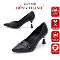 Giày Gót Cao Công Sở HỒNG THẠNH Giày Mũi Nhọn Gót Cao 7cm Có Size Lớn 41 Tôn Dáng - 8349