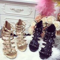 giày gót cao rọ 9cm