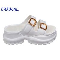 Giày gót LUOL Chunky, Giày thang máy đi lại mùa hè, Xăng đan đi biển EVA đế dày