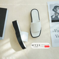 Giày guốc nữ MYSS quai ngang bản lớn đế bánh mì 4 cm cao cấp - SU168