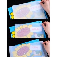 Giấy hoa đào cho diều, bộ vật liệu thủ công DIY, bộ phụ kiện khung vải diều thủ công cho trẻ em