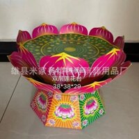 Giấy hoa sen bán thành phẩm mới, giấy hoa sen, giấy đốt, bồn kho báu, đồ dùng tang lễ