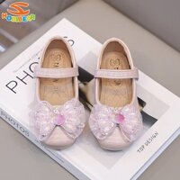 Giày Hobibear Butterfly PU pima Jane dành cho bé gái Giày da nhỏ thời trang xuân thu