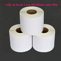 Giấy in 1 tem nhiệt 80×50 cuộn 50m