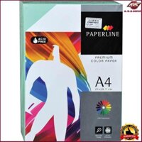 Giấy in A4 Paperline màu xanh lá 80gsm ( Hàng đúng chất lượng )