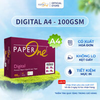 Giấy in A4 PaperOne Digital 100gsm - Ream 500 tờ giấy A4 định lượng cao phù hợp in laser, in phun