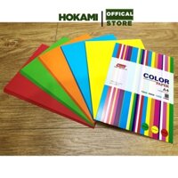 Giấy in A4 Pgrand - giấy trộn 5 màu Summer A4 ĐL80gsm (250 Tờ/Tập) - giấy A4 cao cấp - văn phòng phẩm - HOKAMI STORE