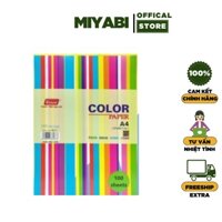 Giấy in A4 trộn 5 màu Pgrand định lượng 80gsm giá sỉ - giấy a4 văn phòng phẩm cao cấp - MIYABI STORE