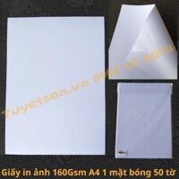 Giấy in ảnh 160Gsm A4 1 mặt bóng 50 tờ
