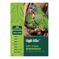 Giấy In Ảnh 180gsm 1 Mặt Bóng Khổ A4