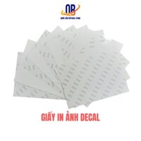 Giấy in ảnh Decal A4 - Định lượng 135gsm, giấy in ảnh màu photo paper mặt bóng bóc dán 50 tờ/ tập