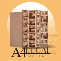 Giấy in ảnh Decal da bò A4