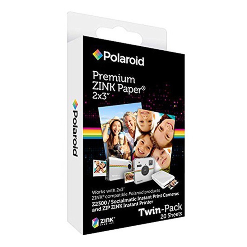 Giấy in ảnh Polaroid 2x3 Zink 20 Pk Premium
