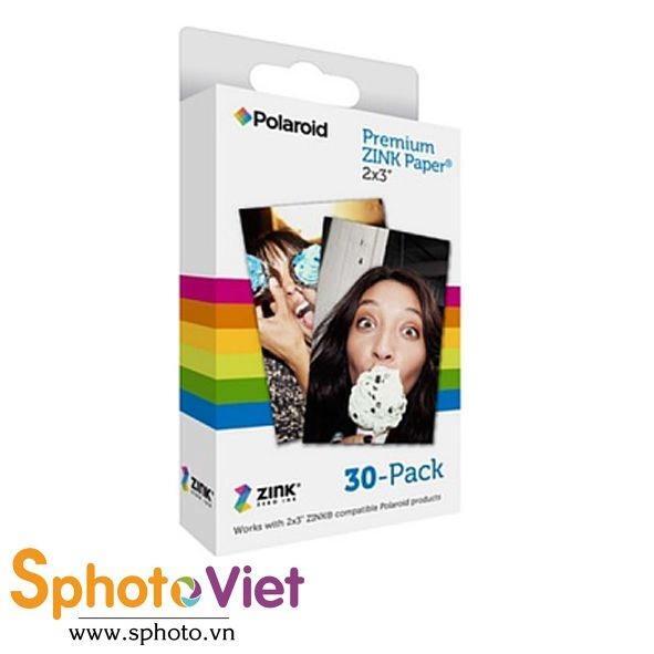 Giấy in ảnh Polaroid Zip 2x3 Zink 30 PK Premium
