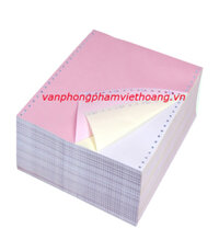 Giấy in Carbonless liên tục A4 3 liên (khổ 210mm)