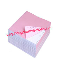 Giấy in Carbonless liên tục A5 3 liên (khổ 210mm)