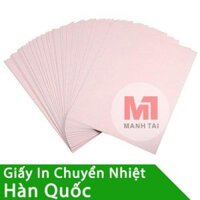 Giấy In Chuyển Nhiệt Hàn Quốc Cao Cấp Khổ A3, A4